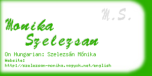 monika szelezsan business card