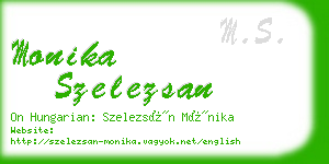 monika szelezsan business card